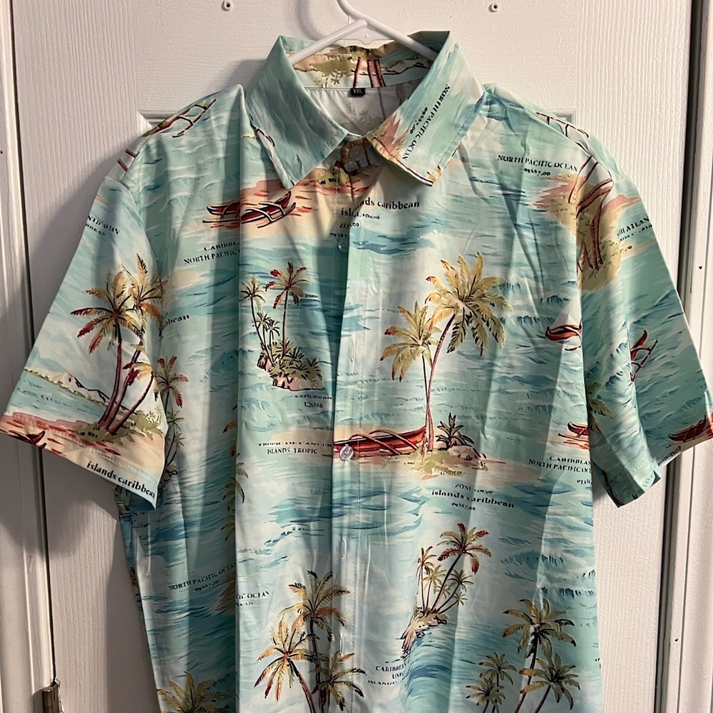 Men’s beach tropical print shirt XL